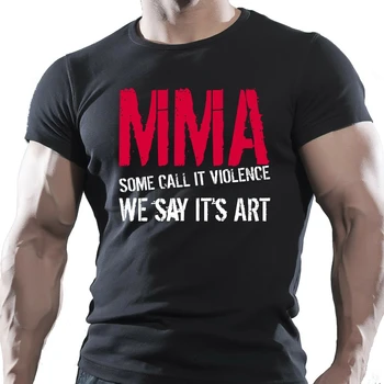 MMA פיתוח גוף כושר מוטיבציה כושר אימון אימון חולצה קיץ מזדמן 100% כותנה שרוול קצר O-צוואר Mens חולצה